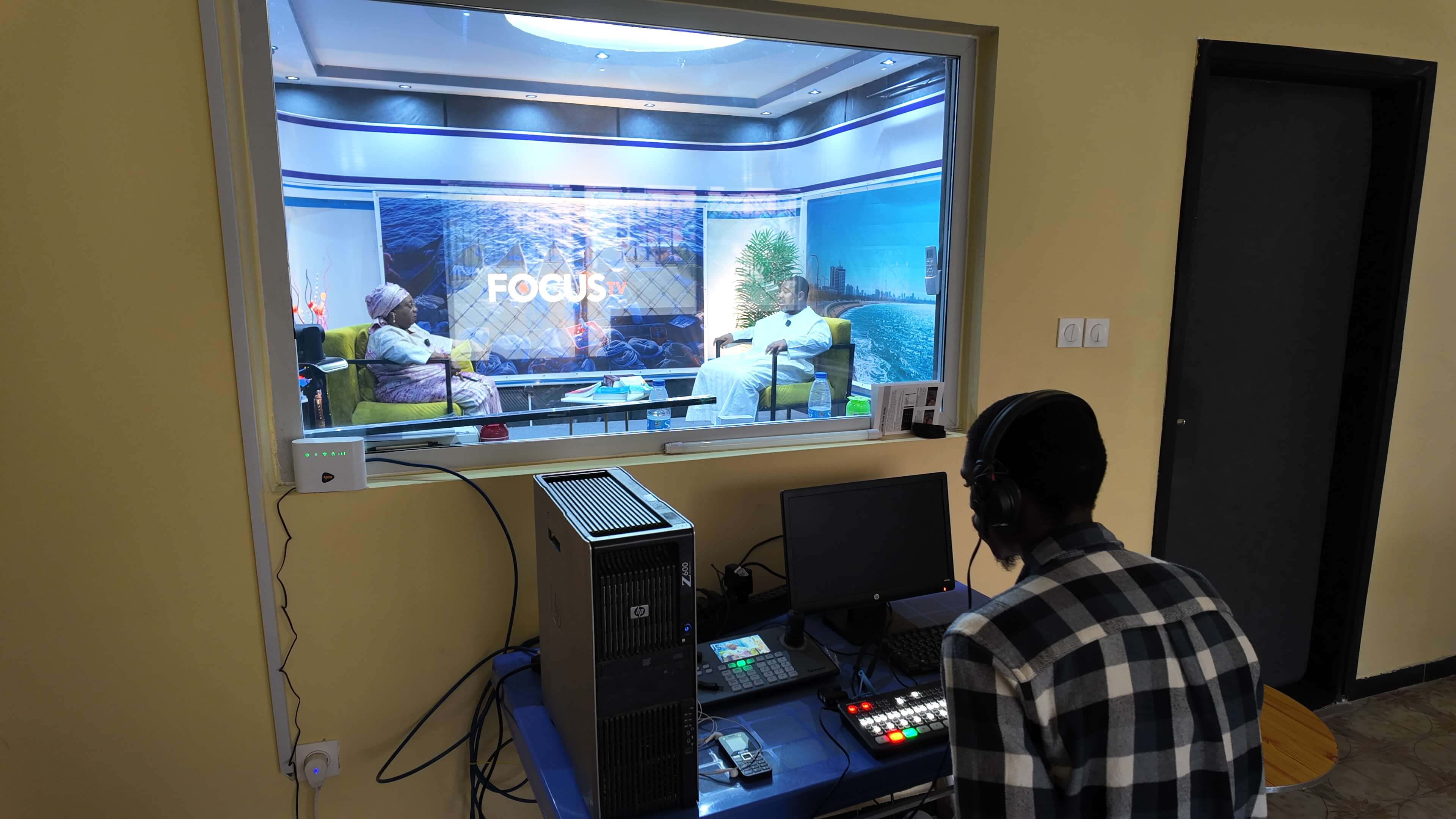 La régie FOCUS TV en action pendant un tournage